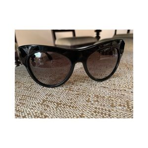 Prada cat eye sunglasses embellished black